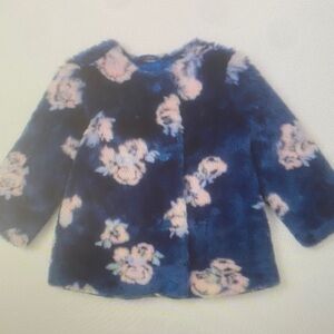 Floral Blue Kids Jacket